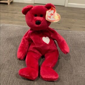 TY Beanie Baby - Valentina - NEW WITH TAGS!  vintage toys toy plush bear kids